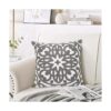 Alysheer Funda de almohada decorativa bordada de 18 x 18