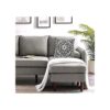 Alysheer Funda de almohada decorativa bordada de 18 x 18