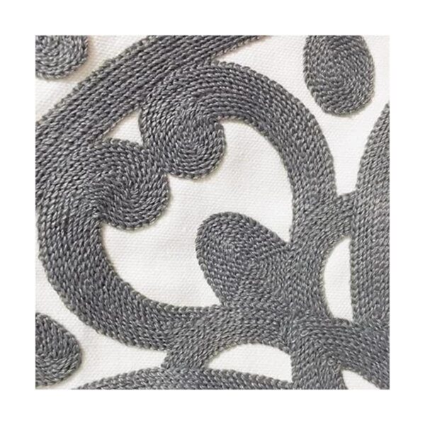 Alysheer Funda de almohada decorativa bordada de 18 x 18