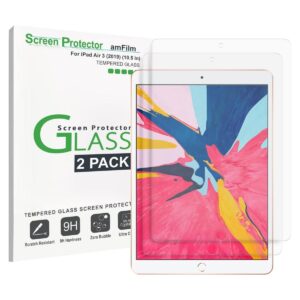 AmFilm Protector de pantalla de vidrio para iPad Air 3_1