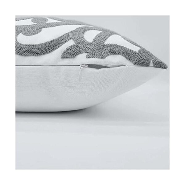 Alysheer Funda de almohada decorativa bordada de 18 x 18