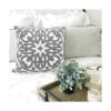 Alysheer Funda de almohada decorativa bordada de 18 x 18
