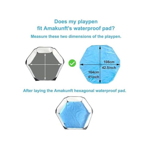 Amakunft Almohadillas impermeables para parque de juegos_3