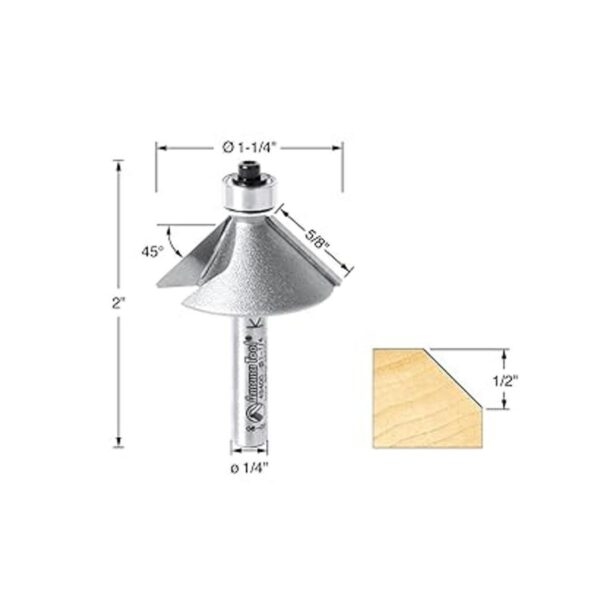 Amana Tool 49400 Chaflán con punta de carburo 45 x 114_2