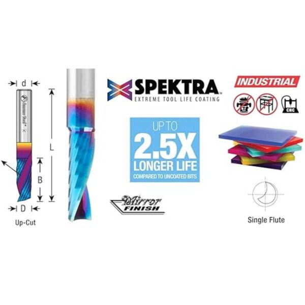 Amana Tool 51407K Carburo sólido CNC Spektra Extreme Tool_2