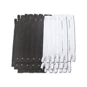 Amariver Cremalleras de nailon en blanco y negro 100_1
