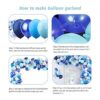 Amandir Kit de guirnalda de arco de globos de color azul_4
