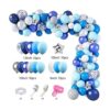 Amandir Kit de guirnalda de arco de globos de color azul_2