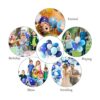 Amandir Kit de guirnalda de arco de globos de color azul_5