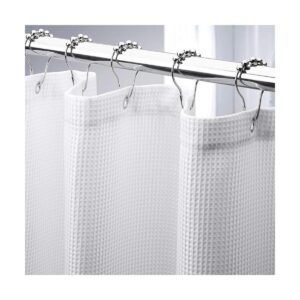 AmazerBath Cortina de baño de tela resistente de punto_1