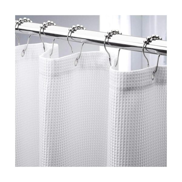 AmazerBath Cortina de baño de tela resistente de punto_1