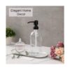 AmazerBath Dispensador de jabón de vidrio transparente_3