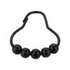 Amazer Anillos de cortina de ducha negros ganchos de