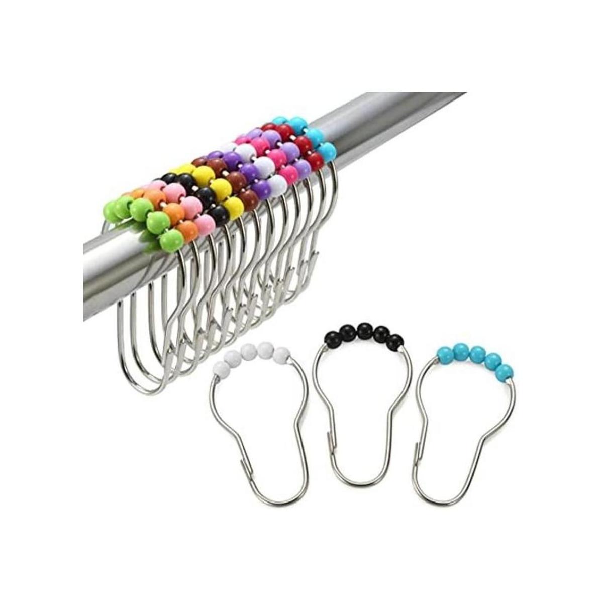 Amazer Anillos de gancho para cortina de ducha