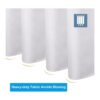 AmazerBath Cortina de baño de tela resistente de punto_5