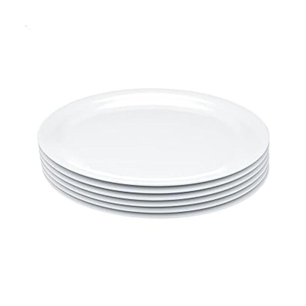 AmazonCommercial Plato de melamina blanca de 9 pulgadas_2