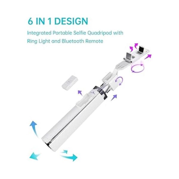 Ambertronix Trípode selfie Stick de 40 pulgadas luz_4