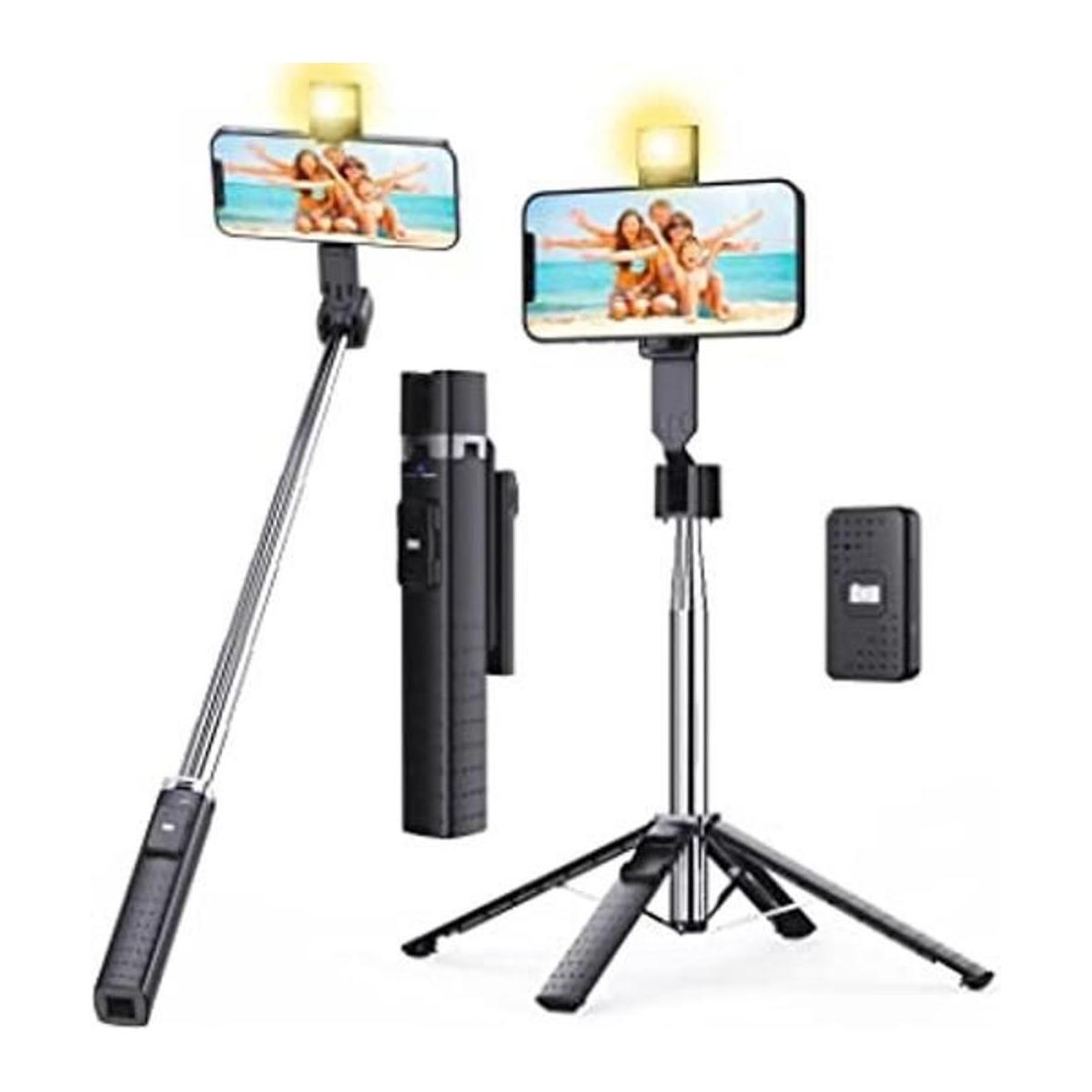 Ambertronix Trípode para selfie Stick de 40 pulgadas luz