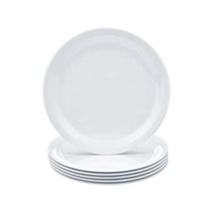 AmazonCommercial Plato de melamina blanca de 9 pulgadas_1