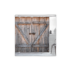 Ambesonne Cortina de ducha rústica una antigua puerta de_1