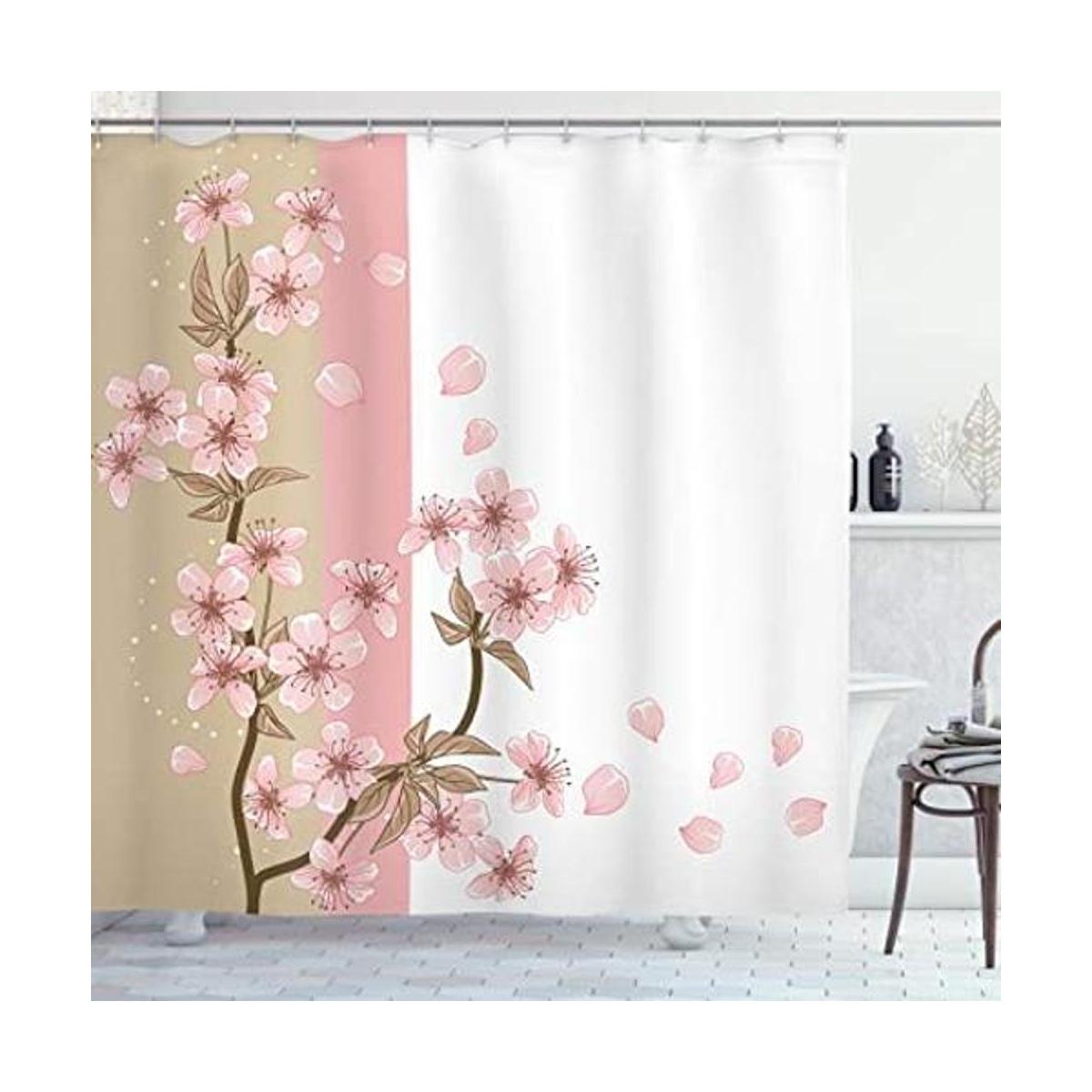 Ambesonne Cortina de ducha japonesa para decoración de