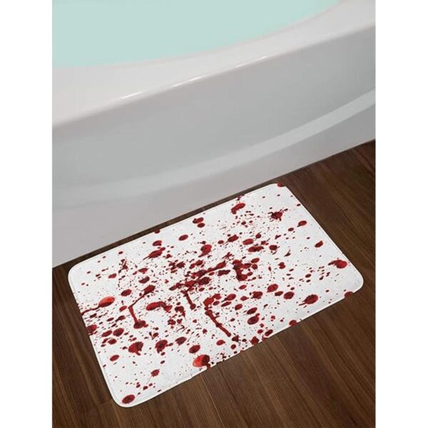 Ambesonne Tapete de baño de terror estilo grunge manchas_2