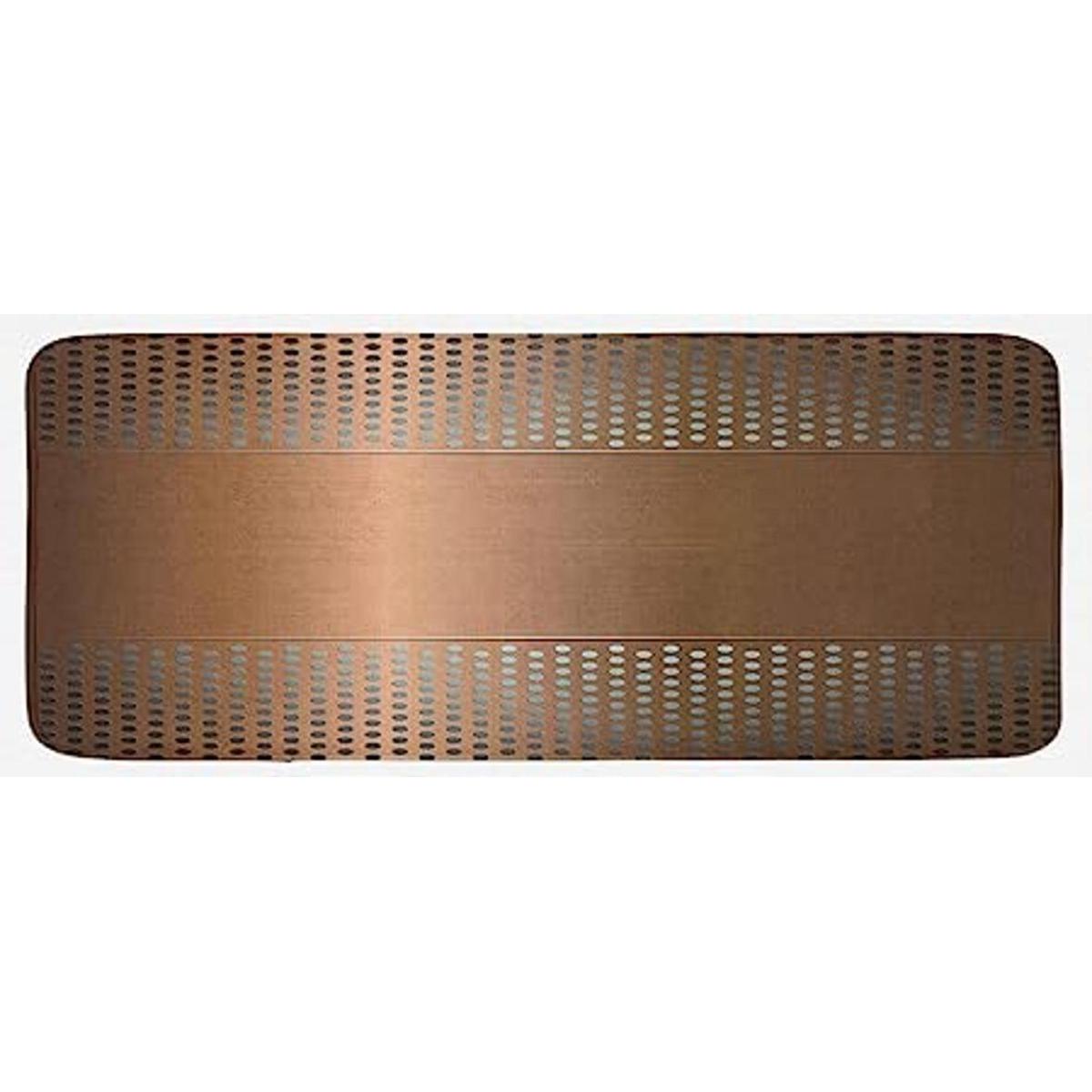 Ambesonne Tapete de cocina industrial placa de rejilla