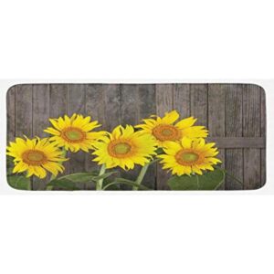 Ambesonne Tapete de cocina de girasol diseño de girasoles_1