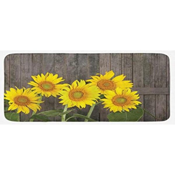 Ambesonne Tapete de cocina de girasol diseño de girasoles_1