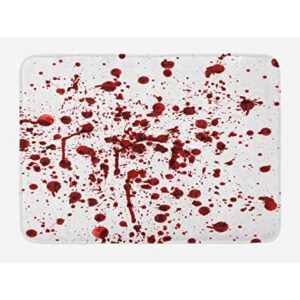 Ambesonne Tapete de baño de terror estilo grunge manchas_1