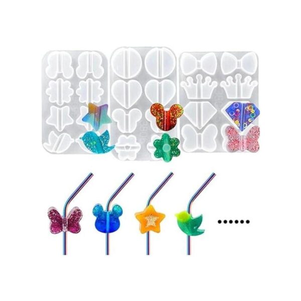 MSOLE Moldes de silicona para resina epoxi 3 piezas_1