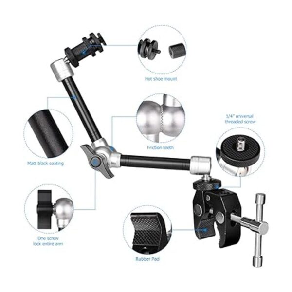 Brazo mágico de fricción articulada resistente ajustable_2