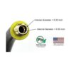 Manguera corta de compresor de aire de 18 pulgadas_6
