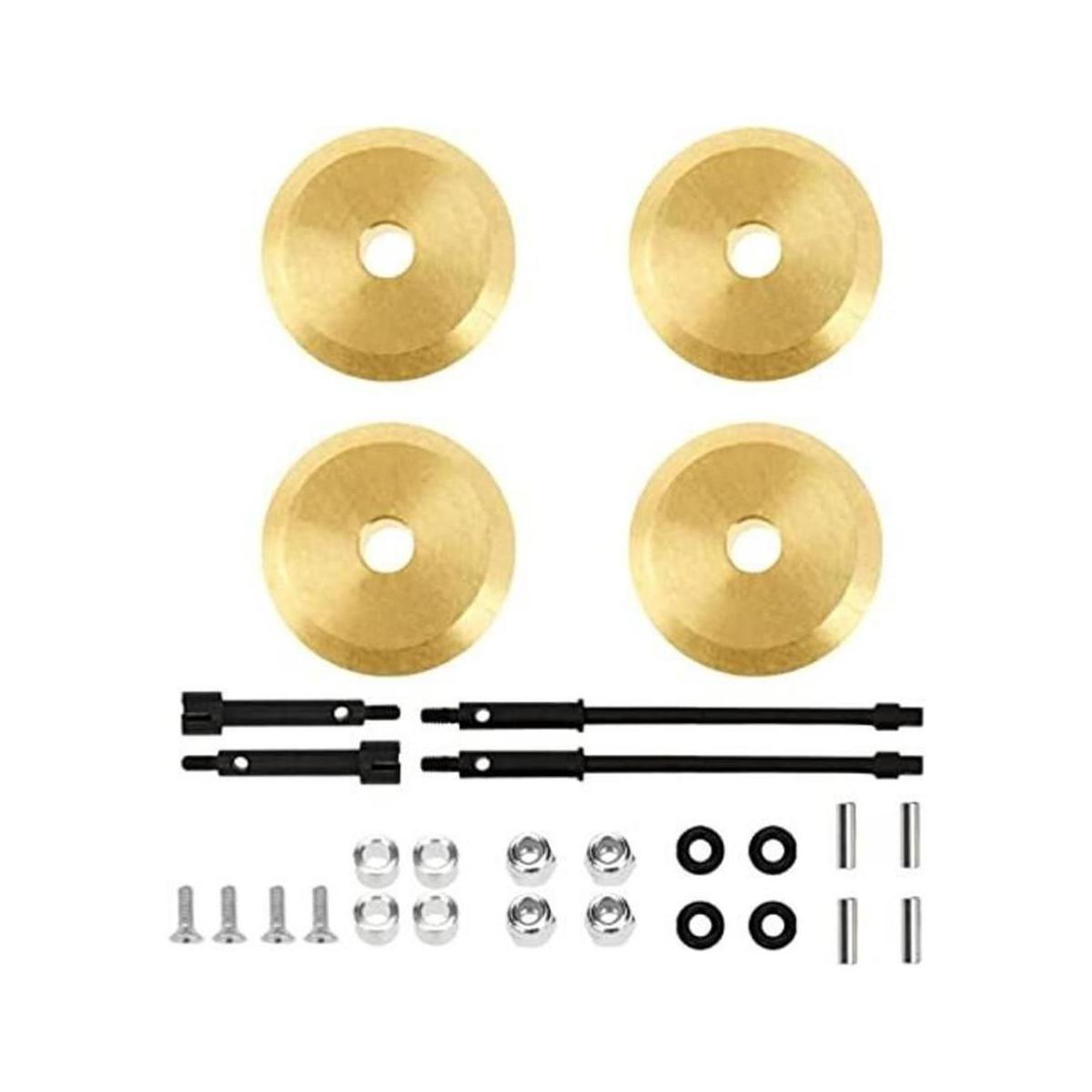4 unidades Vgoohobby RC 0.157 in latón rueda Hub Knuckle