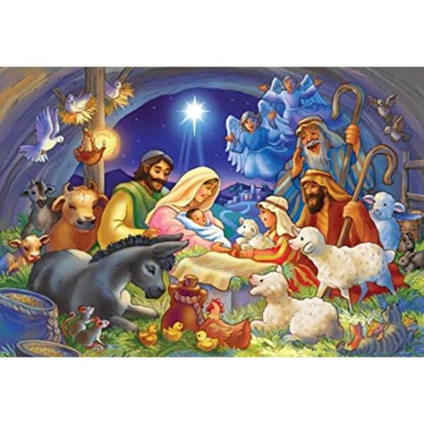 Baby in a Manger Rompecabezas infantil de 100 piezas_1