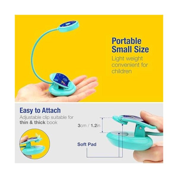 Cute Recargable 4 LED 3000K Cuidado de Ojos Luz Libro_3