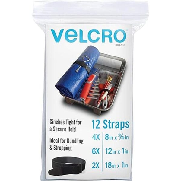 VELCRO Brand Paquete a granel de 12 correas de cable de_2