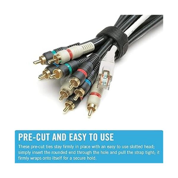 VELCRO Brand Paquete económico de 150 bridas para cables