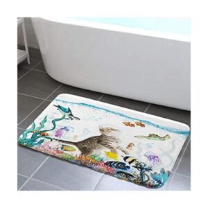 Divertidas alfombras de baño para gatos lindas y_1