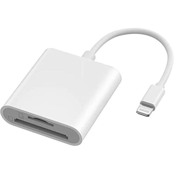Lector de cámara Lightning a tarjeta SD para iPhone iPad_1