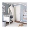 Toldo de cama para niños con malla colgante con pompones
