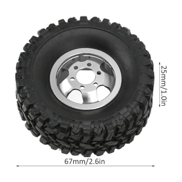 Neumáticos de goma RC neumáticos de goma 4WD de aleación_3