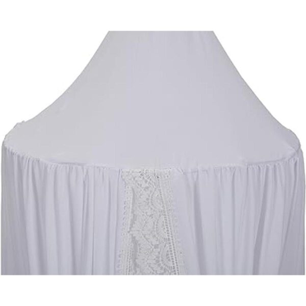 Toldo de cama para niños con malla colgante con pompones