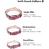 Soft Touch Collars Lujo piel collar de perro acolchado_3