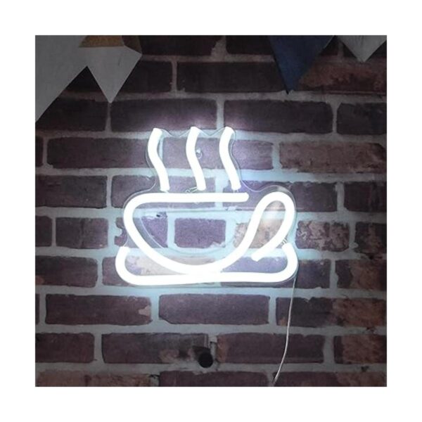 Letreros de neón para taza de café letrero LED de luz de_2