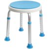 Taburete de ducha giratorio ajustable sin herramientas con_1