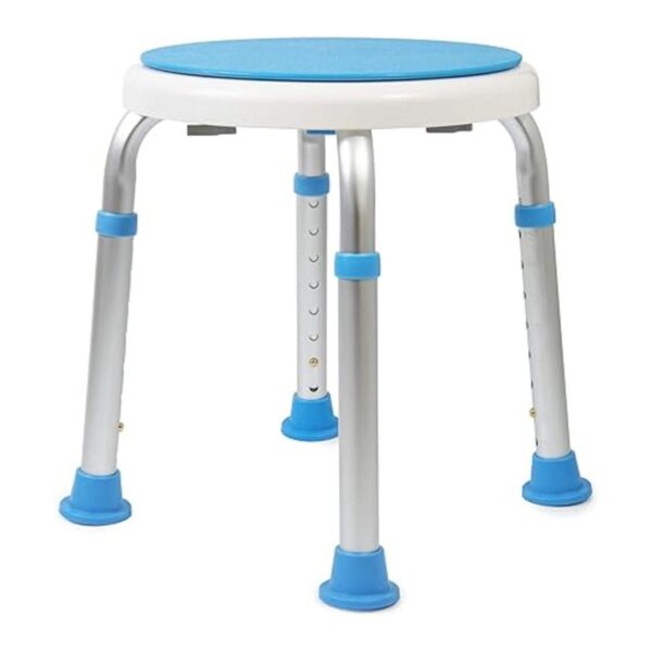 Taburete de ducha giratorio ajustable sin herramientas con_5
