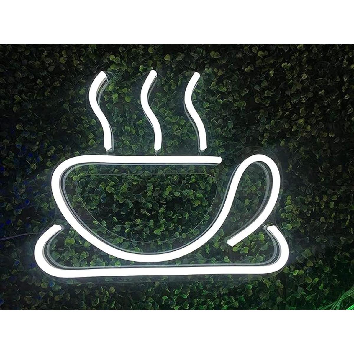 Letreros de neón para taza de café letrero LED de luz de