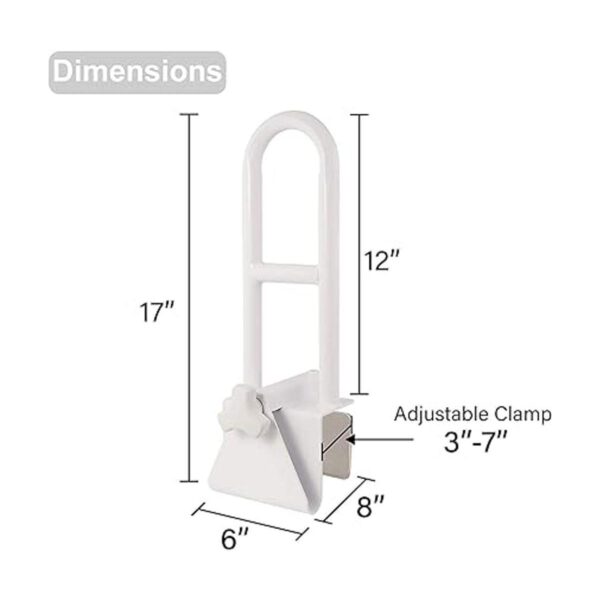 Medical Soporte de seguridad ajustable para bañera_3