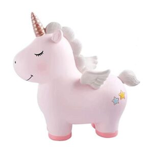 Preciosa alcancía de unicornio arcoíris para niñas_1